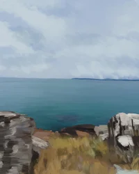 Vistas al mar desde lo alto del acantilado