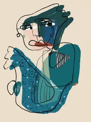 Retrato abstracto moderno