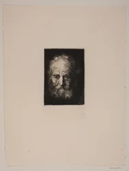 Cabeza de anciano. Estudio después de Rembrandt
