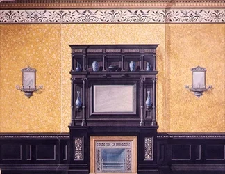 Diseño para el salón frontal, No.1 Grosvenor Crescent, Londres, c.1850