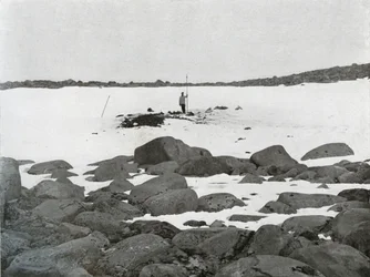 Exterior de un iglú, c1911