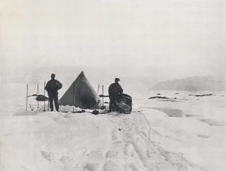 Campamento de Levick Entre Grietas, 1912