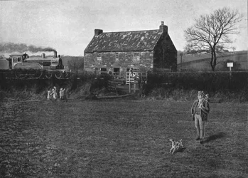 Lugar de nacimiento de George Stephenson, Wylam, c. 1900