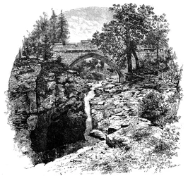 El Linn de Dee, Aberdeenshire, Escocia, 1900