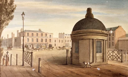 El peaje en New Kent Road, Southwark, Londres, 1825