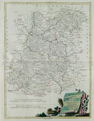 Las Gobernaciones de la Isla de Francia y Orleans, grabado por G. Zuliani tomado del Tomo I del Nuevo Atlas publicado en Venecia en 1776 por Antonio Zatta, Colección Privada
