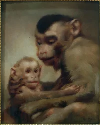 Madre con niño (Monos)