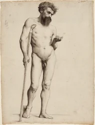 Desnudo masculino de pie