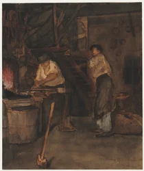 Estudio para The Blacksmith