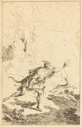 Enviado a M. de Saint-Denis por M. de Belle-Isle, prisionero [izquierda]