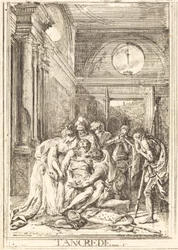 La Muerte de Tancredo [izquierda]