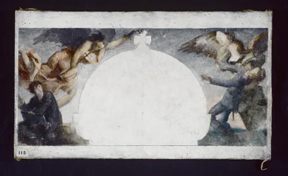 Boceto para pintar el monumento a los muertos de la guerra de 1870 en el Liceo Chaptal, hacia 1879 (óleo sobre lienzo)