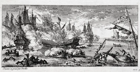 Batalla naval de Agosta (actual Augusta en Sicilia) entre la flota francesa y una alianza española y holandesa el 22 de abril de 1676. También llamada la Batalla del Monte Gibel o la Batalla de Famagusta