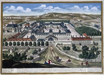 Hospital Saint Louis fundado por el Rey Enrique el Grande - por Perelle