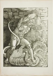 Hércules matando a la Hidra de Lerna, de Escenas de la vida de Hércules
