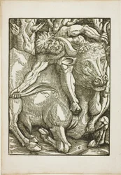 Los trabajos de Hércules: Captura del toro cretense por Hércules