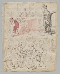 Escena de teatro (anverso)