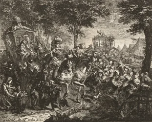Vista de la Feria de Beson, 1750