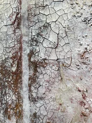 Pintura agrietada de estilo rústico