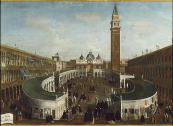 Vista de la Fiesta de la Sensa en la plaza de San Marcos