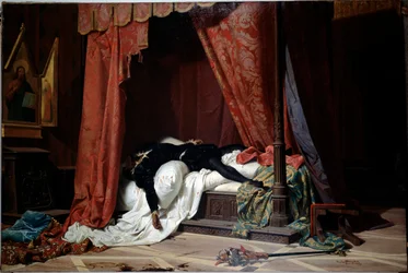 Muerte del duque de Florencia Alessandro de Medici asesinado por Lorenzino de Medici