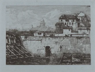 Ruinas del Hotel de Brentonvilliers, en la punta de la isla Saint-Louis