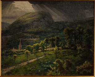 Pietra di Bismantova (óleo sobre lienzo)
