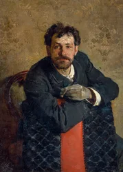 Retrato del arquitecto Antonio Curri, por Gaetano Esposito (1858-1911)