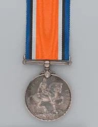 Medalla de Guerra Británica 1914-20 otorgada al Soldado Andreya