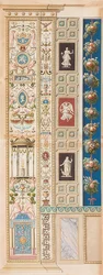 Pilaster Loggia XIII (Adorno, en cuyo centro hay un templo de Diana)
