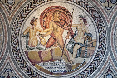 Mosaico de Hylas y las Ninfas.