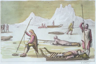 Esperando en el hielo (detalle)