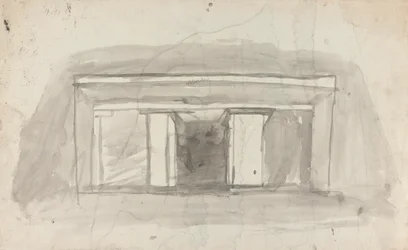Croquis del valle y el pueblo de Errole tomado de Dookumba
