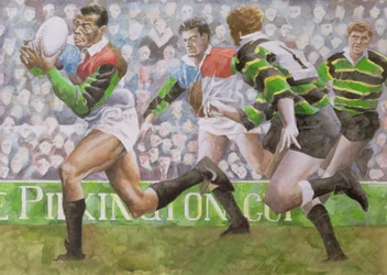 Partido de rugby: Harlequins contra Northampton, 1992
