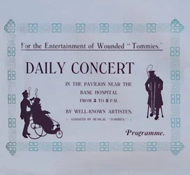 Anuncio de un concierto, 1917