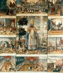 Retablo de la vida de San Nicolás de Myra o Bari (270-345)