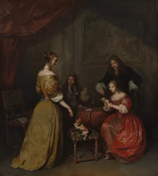 La partida de cartas, ca. 1665