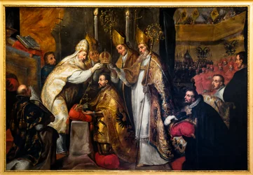 Coronación del emperador Carlos V en Bolonia
