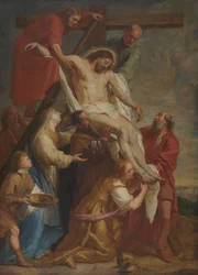 El Descendimiento de la Cruz, c.1640 -1650 (óleo sobre lienzo)