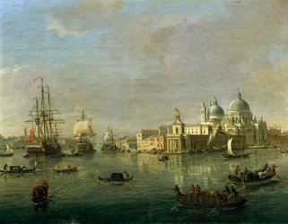 Vista de Venecia con Giudecca y la Aduana (detalle)