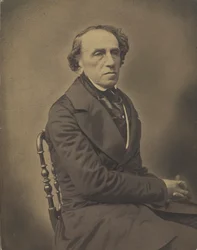 Retrato del compositor Giacomo Meyerbeer 1791-1864