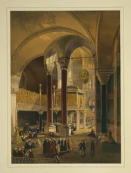 La galería imperial de la mezquita Ayasofya, antigua iglesia de Santa Sofía
