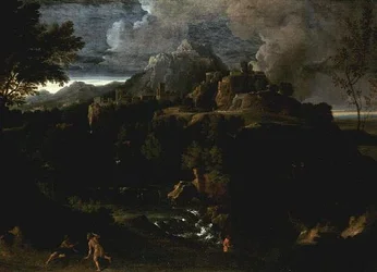Paisaje con figuras