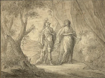Pareja en un bosque