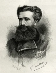 Retrato del Dr. Gustave Lebon (1841-1931). Ilustración de la historia La Siria de hoy, por M. Lortet, decano de la Facultad de Medicina de Lyon, encargado de una misión científica por el Ministerio de Educación Pública, publicado en Le tour du monde