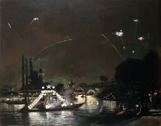 París en la noche del 14 de julio