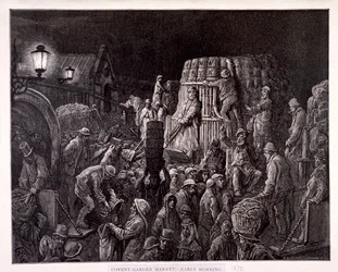 Mercado de Covent Garden - Temprano en la Mañana, 1872
