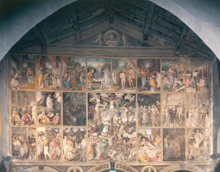 Vida y Pasión de Cristo, fresco de Gaudenzio Ferrari, 1513
