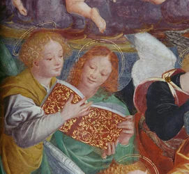 El Concierto de los Ángeles, 1534-36 (detalle)