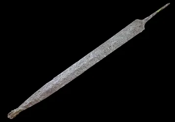 Arte de la Galia: Lanza de Hierro, Edad del Hierro (400 a.C.). Museo de Antigüedades, Saint Germain en Laye.